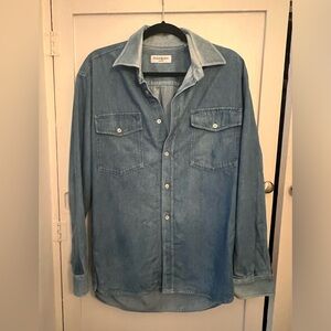 Vintage YSL Saint Laurent Denim Shirt S